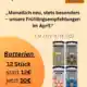 Angebot des Monats August