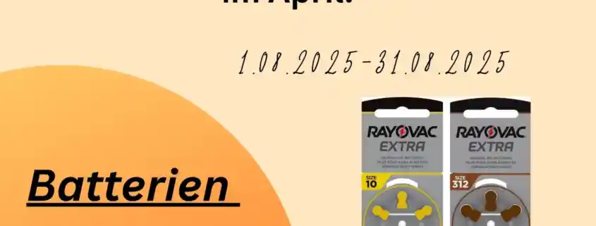 Angebot des Monats August